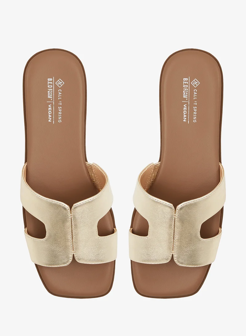 CALL IT SPRING  Haylee Slip On Flat Sandals for Women | Best Price UAE